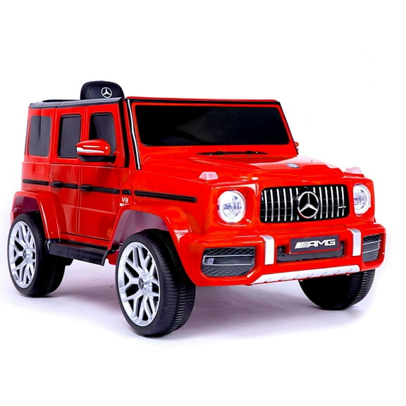 licensed Mercedes-Benz G63 Kids Ride On Car,kids Electric Car with Remote Control 12V licensed children car Motorized Vehicles for Girls,Boys,gift , Music, Horn, Spring Suspension, Safety Lock