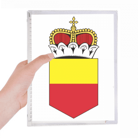 liechtenstein national emblem notebook loose diary refillable journal statiry