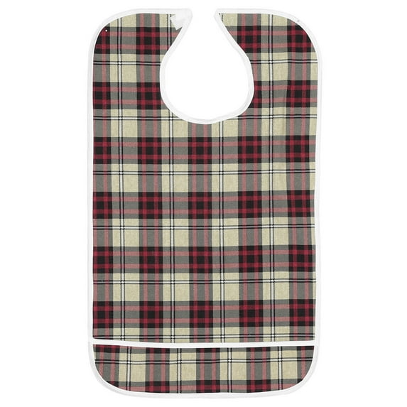 Lv. life 3Colors Waterproof Adult Elder Mealtime Bib Washable Dinning Aid Clothes Protector