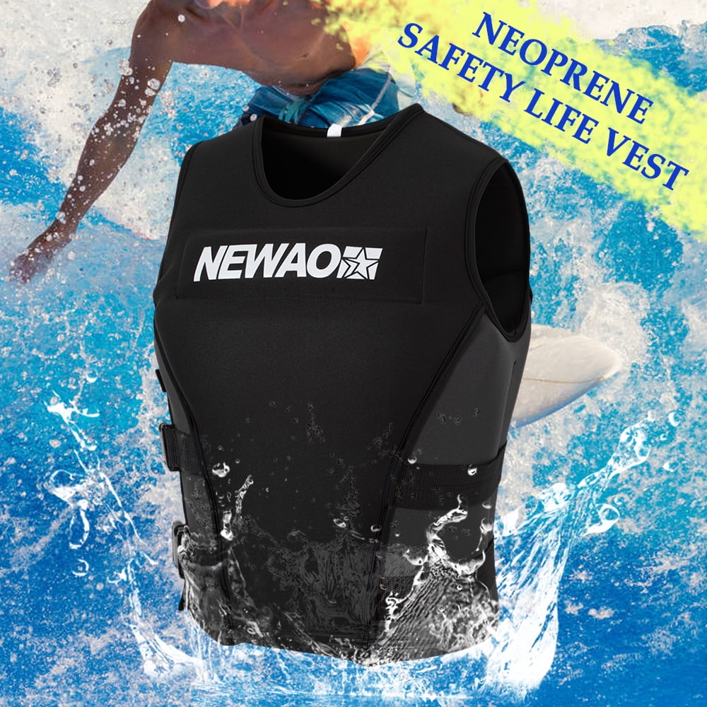 life vest Jacket Adults Life Jacket Neoprene Safety Life Vest for Water Ski Wakeboard Swimming