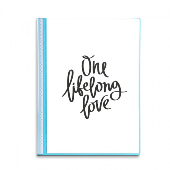 lifelong love quote art deco fashion book sheet protectors portfolio binder folder