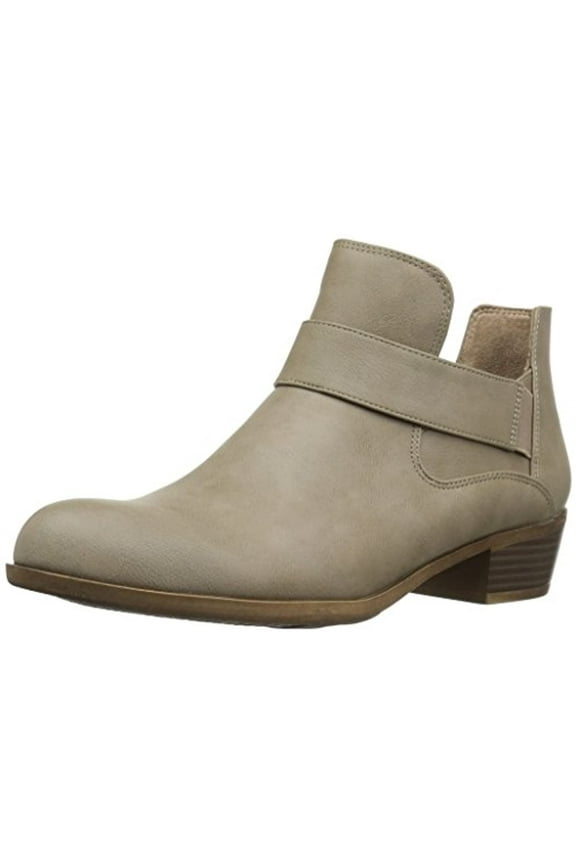 women's able ankle bootie, taupe, 6.5 m us