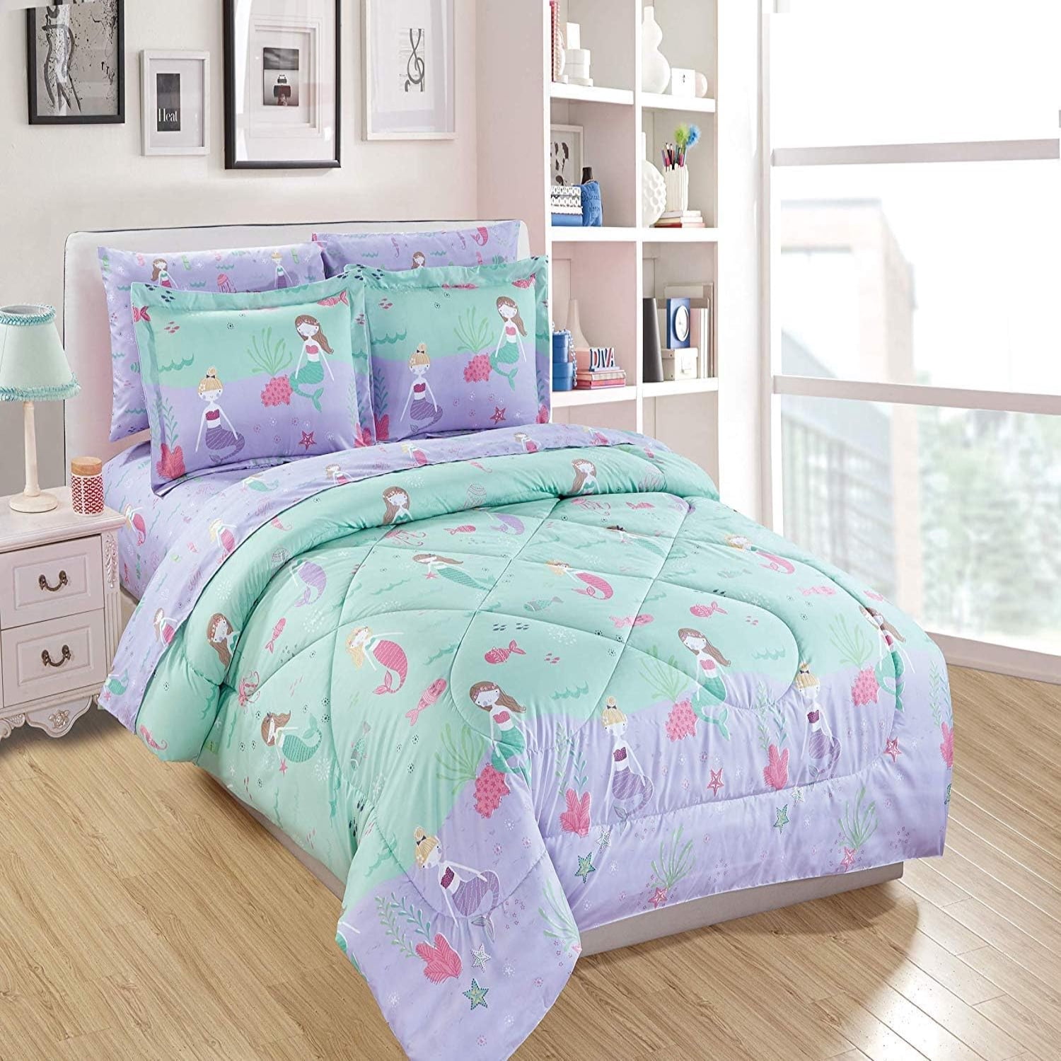 Enchanted Mermaid 3-Piece Quilted Bedding Set GFTOHD7751 main image 0