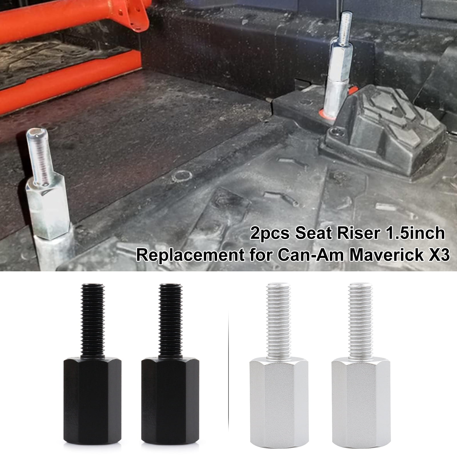 lifter,Maverick X3 Lift Maverick X3 1.5inch Maverick 2pcs Lift Utv Seat Riser Utv Seat X3 Lift Huiop Bortt Seat 4pcs Seat Buzhi Silver Mewmewcat