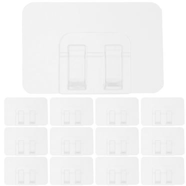 light clips 50pcs Outdoor String Lights Clips Adhesive Hanging Light Cord Holders Cable Clips(2.28X1.5X0.39Inch)