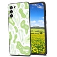 thumbnail image 1 of light-green-and-white-3 Phone Case, Designed for Samsung Galaxy S21 Case Soft Silicon for women girls boys wife gift,Shockproof Phone Cover, 1 of 1