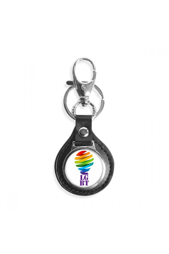 light s differentiate identify rainbow equality key link chain keyholder finder hook metal