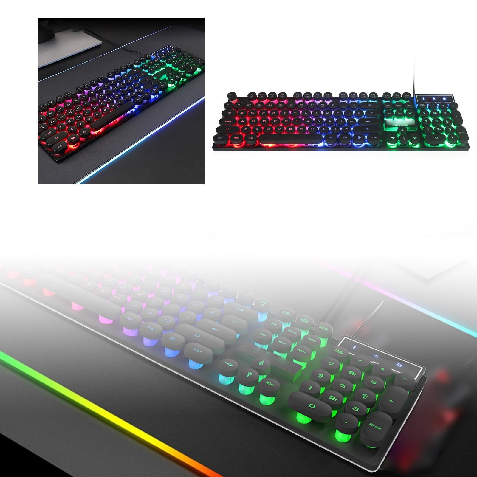 lighted keyboard Hybrid Switches with Windows Mac USB Desktop Punk