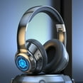 thumbnail image 1 of lighten Noise Cancelling Headphones: Wireless Over Ear Bluetooth Headphones with 130H Playtime - Hi-Res Sound Custom EQ via App Deep Bass Comfort Fit Ear Cups for Travel Home Office, 1 of 5
