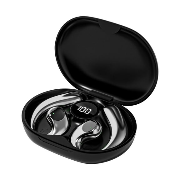 lighten Open-Ear Bluetooth Sport Headphones, Bone Conduction Wireless Earphones, Sweatproof for Running and Workouts, with Sticker Pack