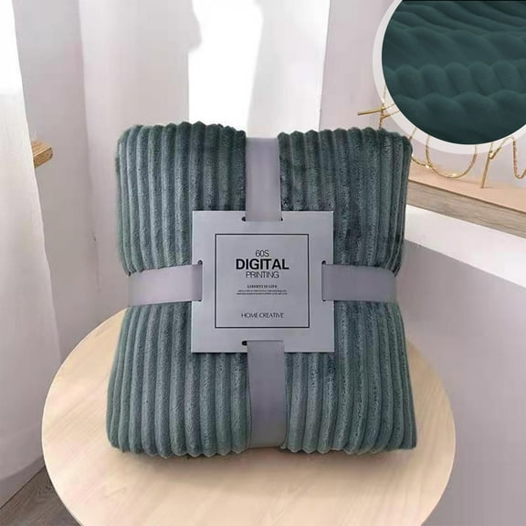 Fleece Blanket Super Soft Cozy Throw Blanket 50" x 60", Lightweight Fuzzy Comfy Textured Flannel Blanket Warm Plush Throw Blankets for Couch, Sofa, Bed, Light Grey