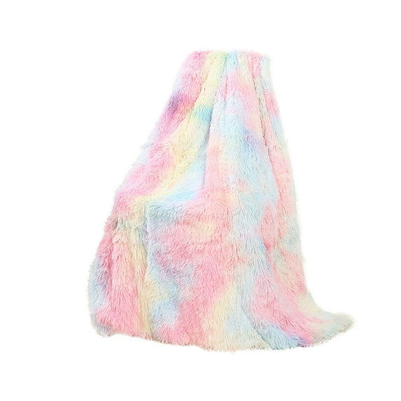 Fleece Throw Blanket for Couch, Super Soft Striped Jacquard Bed Blanket, Lightweight Fuzzy Cozy for All Seasons, 50x60 Inches, Navy Blue