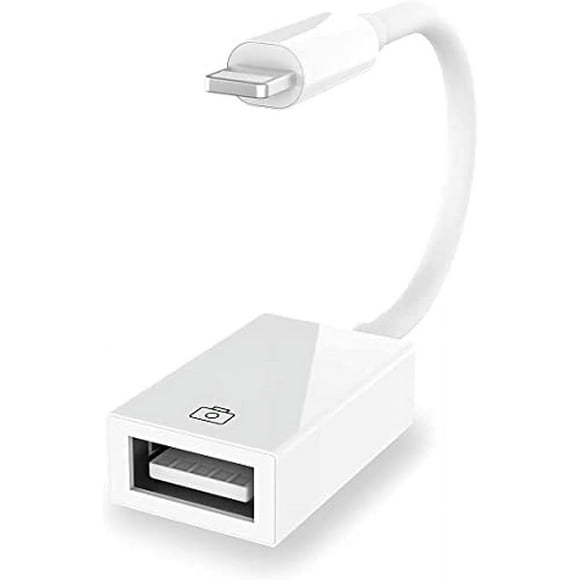 lightening to USB Camera Adapter for iPhone/iPad, Female USB 3.0 OTG Cable Adapter Support Connect Camera,USB Flash Drive,Card Reader,MIDI Keyboard, Mouse
