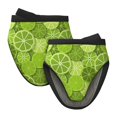 thumbnail image 1 of lightgreen Lemon Oven Mitts Heat Resistant - Soft Lining Silicone Mini Oven Mitts with HangingLoop, Kitchen Oven Gloves Heat Resistant 500℉ for Cooking Baking Microwave, 1 of 7