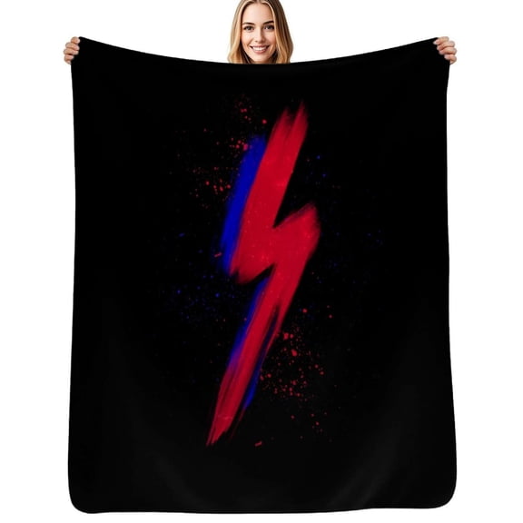 lightning bolt brush Soft Blanket Travel Bedding Throws Flannel Bedspread Sofa Bed Cover