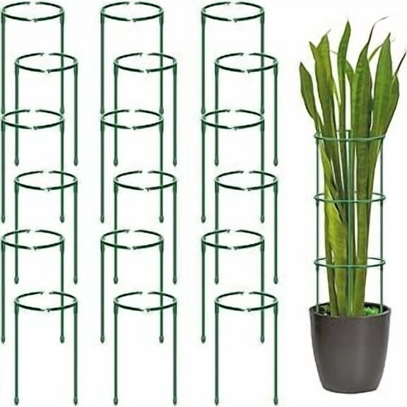 Tomato Cage, 8 Pack Plant Support Cage Rust Resistant Garden Ring Stake Plant Support for Tomato, Trellis, Climbing Plant, Flower, Small Plant Cages for Small Plants,17.7" H
