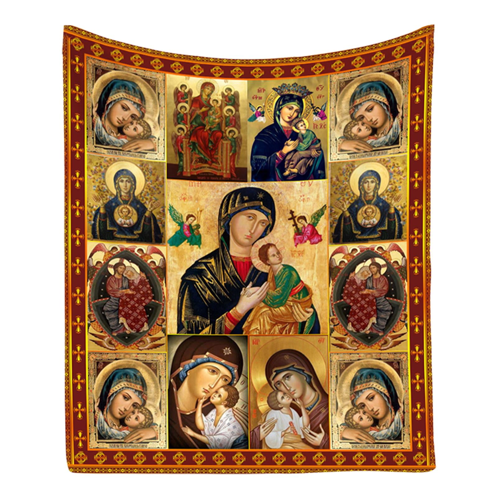 Peaceful Nativity Scene Quilted Blanket NCU0TL1737