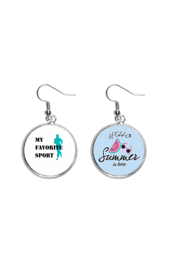 like sports fitness balanced jogging earring drop summer watermelon earring wear