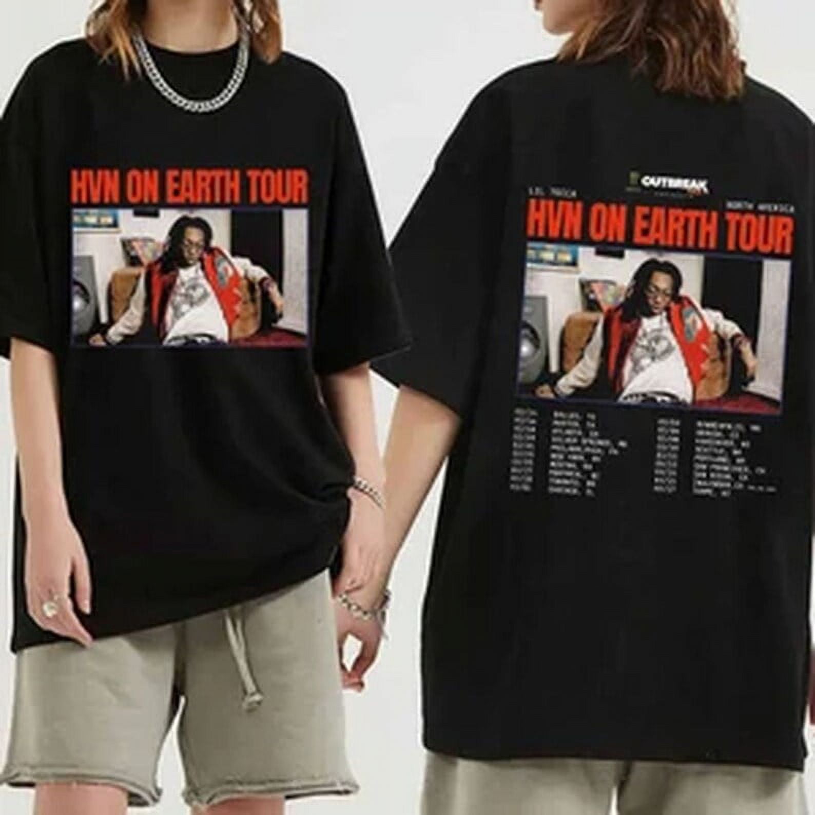 Lil Tecca HVN On Earth Tour 2024 Shirt, Lil Tecca Fan Shirt, Lil Tecca ...