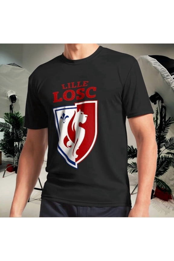 lille losc 1 Essential Active T-Shirt Logo Men's T-Shirt Funny Size S to 5XL