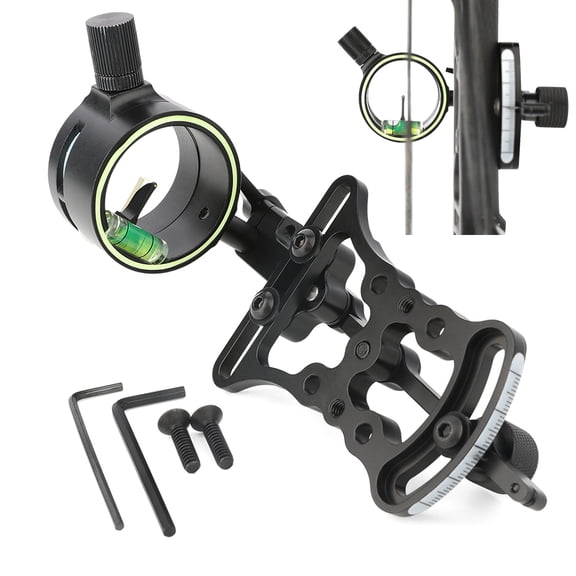 limaity 1 Pin Compound Bow Sight Single Pin 0.019" Adjustable Archery Hunting Shooting
