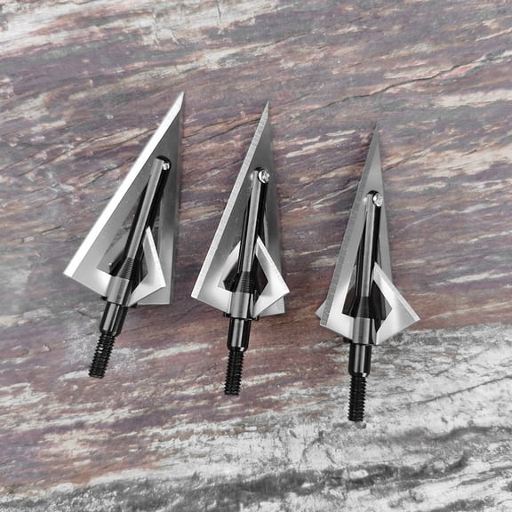 limaity 12X Archery Arrowhead Broadhead 120grain Screw Tips Arrow Hunting Target