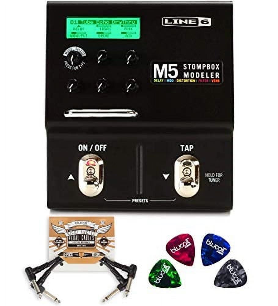line 6 m5 stompbox modeler pedal with built-in guitar tuner and