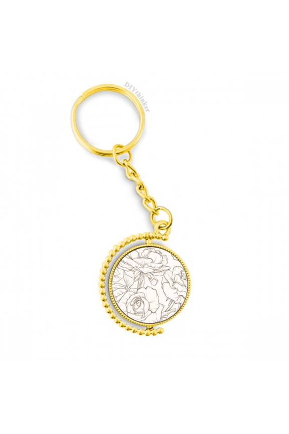 line drawing drawing art  metal connector key chain  accessory en keyholder