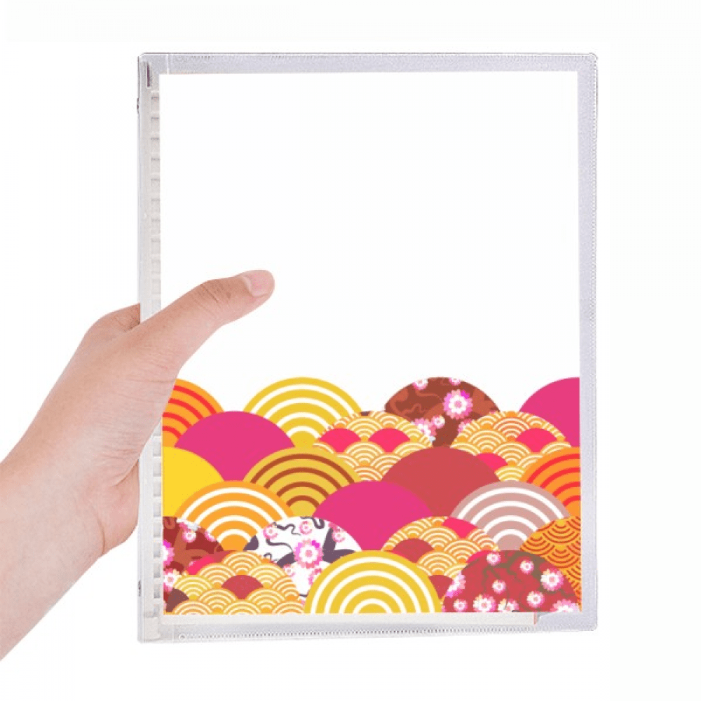 line pattern geometry notebook loose diary refillable journal statiry