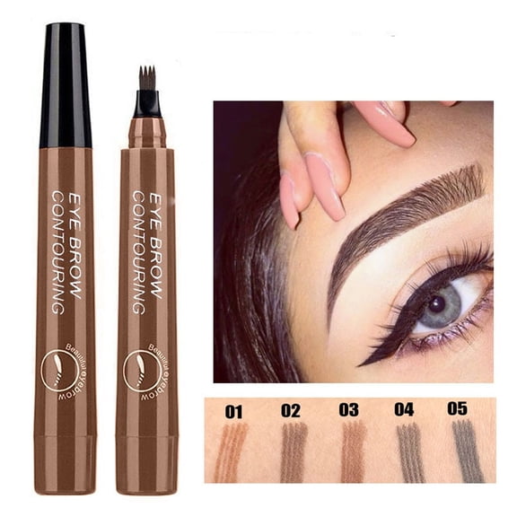 lingdaa Eyebrow Pencil 5ML Tattoo Eyebrow Pen Waterproof Long Lasting Liquid EyeBrow Pencil