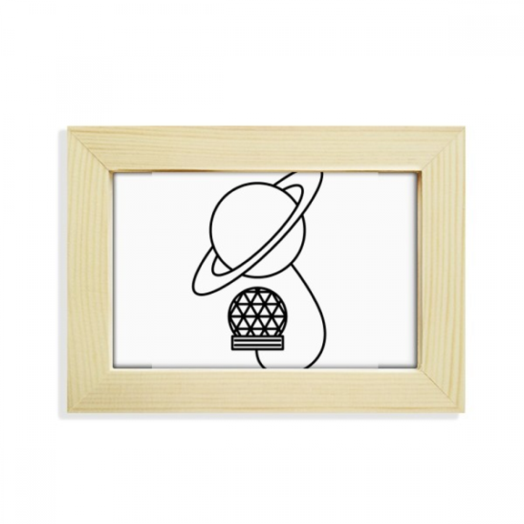 link crystal ball planet desktop decorate photo frame picture art painting 5x7 inch