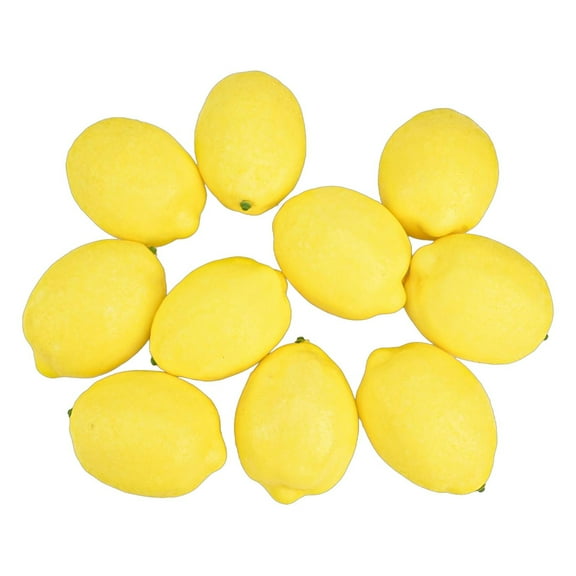 linyes 10pcs Faux Limes Lemons Decorative Foam Artificial Simulation Fruit Home Decor