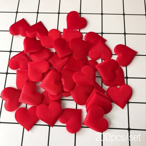 linyes 200Pcs3D Sponge Artificial Love Heart Petals Valentine's Day Wedding Party Decor