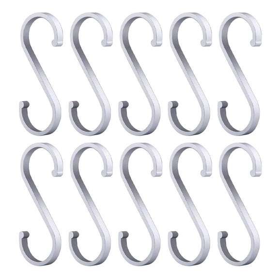 linyes Aluminum Versatility S-Hooks for Hanging Coffee Mugs,Grill Utensils,Plants,cloth