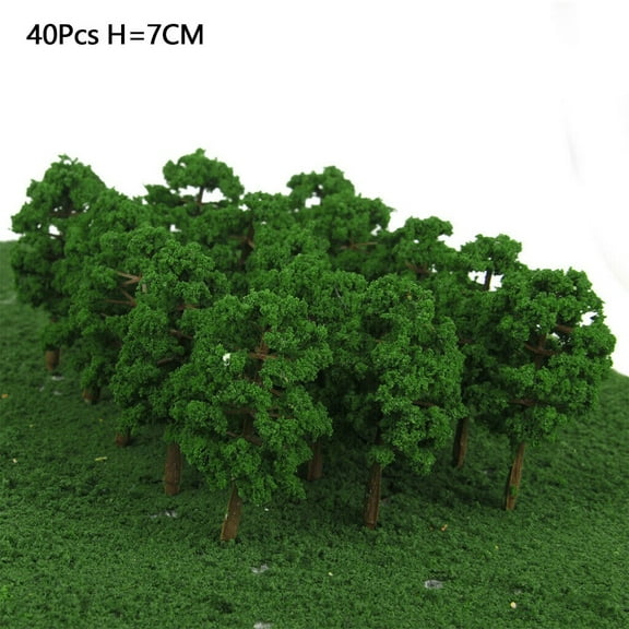 linyes Artificial Tree Model Tree Toy Model 40 Pcs Building Model Forest Process