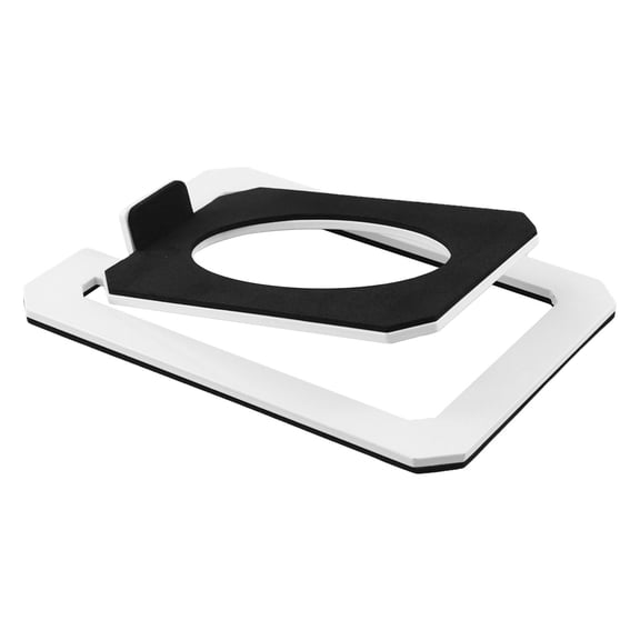 linyes Desktop Speaker Stands for Computer PC Tabletop Monitor Speakers, 15-Degree Tilt Angle Desktop Speakers Stands White