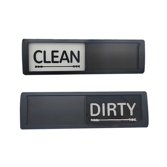 linyes Dishwasher Sticker High Quality Clean Dirty Magnet Indicator Sign for Dishwasher Easy to Use Sliding Kitchen Tool