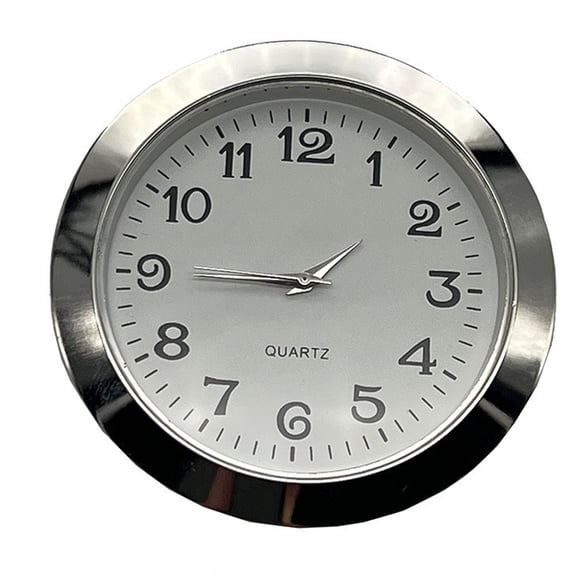 linyes Mini Clock Insert Quartz Movement Round 55mm Round Clock Head Insert Roman Inlaid Handicraft Alloy Watch Head Clocks Replacement