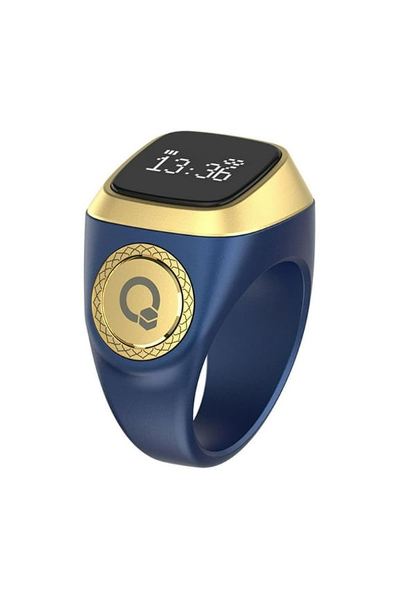 OLED Smart Zikr Ring that Vibrates to Notify of Prayer Times Effectively