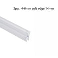 thumbnail image 1 of linyes Shower Door Bottom Seal 2 Pack Frameless Door Seal Ultra Clear Shower Door Seal Strip Stop Shower Leaks Create Water Barrier 6/8/10/12mm Water Deflector, 1 of 10