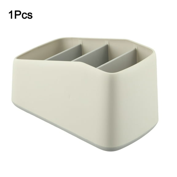 linyes TV Remote Control Holder Table Storage Box 4 Grid Desktop Tidy Organizer Case