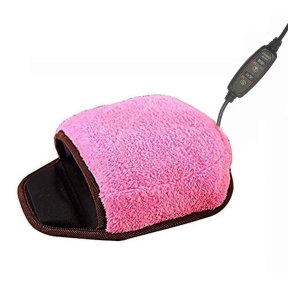 linyes USB Heated Mouse Pad Hand Warmer with Wrist Guard Black Plush Material Energy Saving and Low Cost Ideal for School and Work