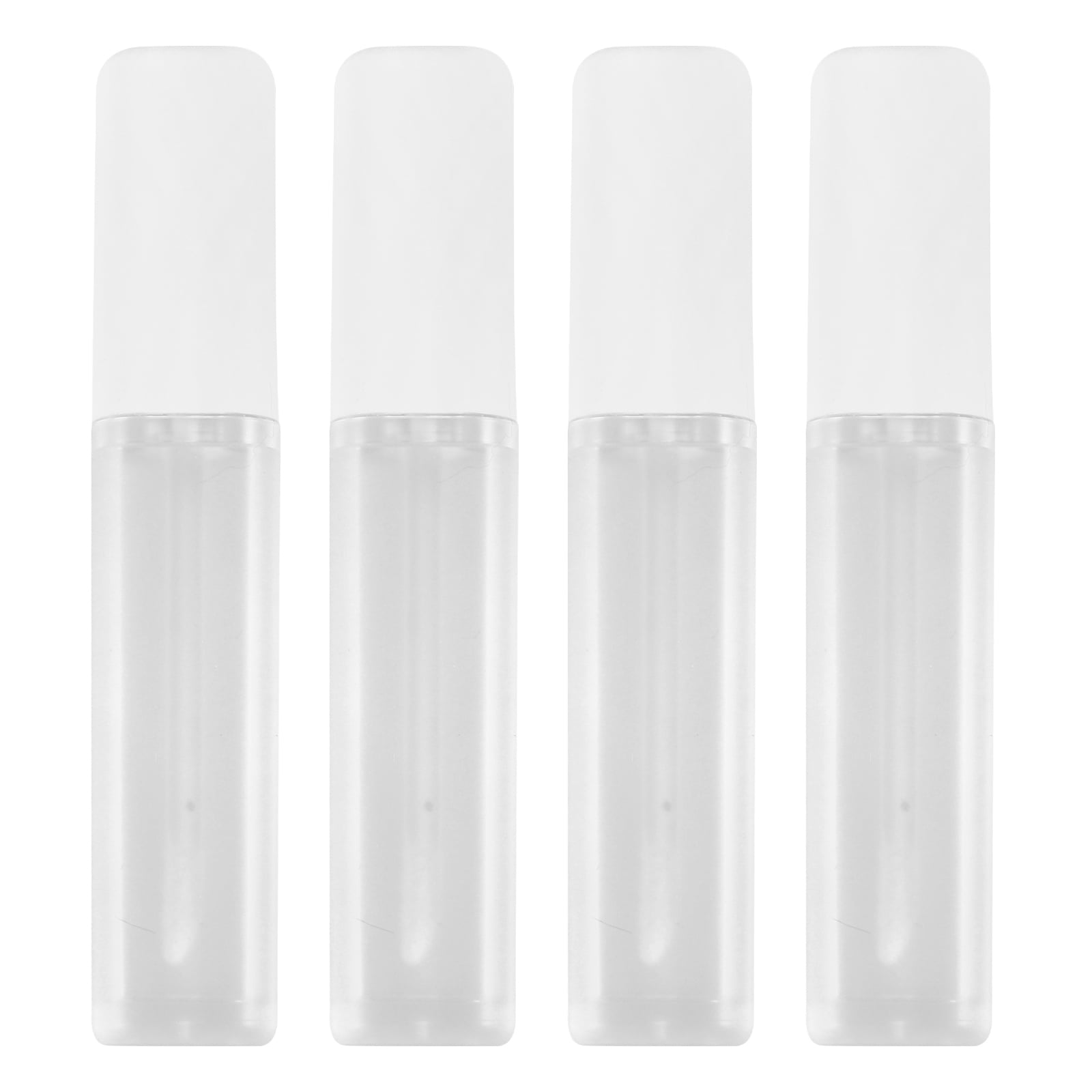 lip gloss tube 4 Pcs Square Frosted Lip Gloss Tubes 6ml Lip Containers