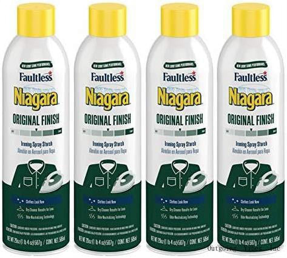 liquid starch iron spray (4pack, 20 oz) starch spray iron aid non