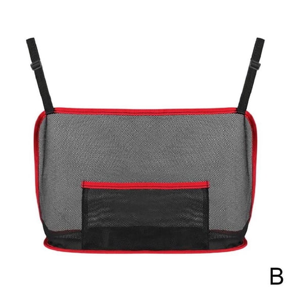liraijei Car Net Pocket Handbag Holder Purse Tidy Organizer Seat Storage Side Mesh W3E9