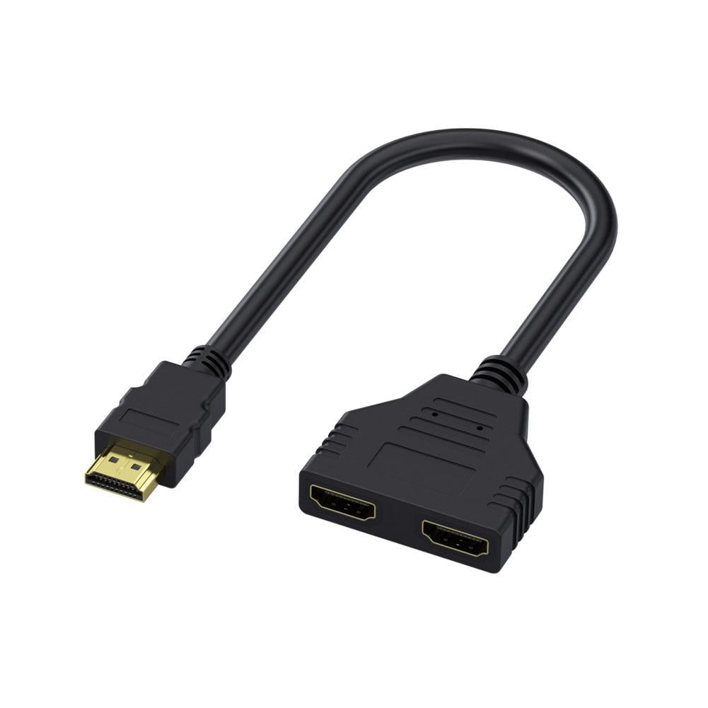 liraijei HDMI Splitter Adapter Cables 1 Input 2 Output for Office