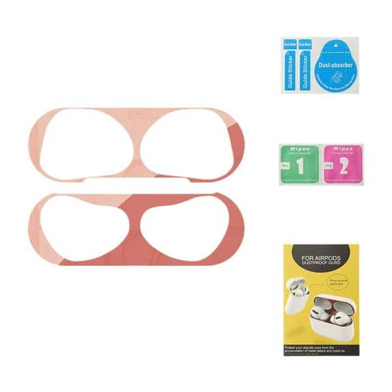 liraijei Metal Dust Guard Sticker Decal Skin Protector For Apple AirPods 4 R7X3