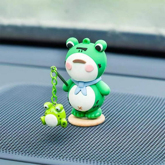 liraijei Mini Frog Garden Decor Luminous Frog Figurines Miniature Decjo Home N0C5