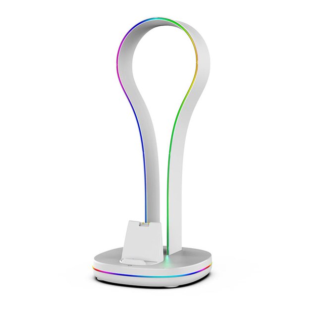 liraijei Plastic Game Console Charging Stand RGB Light Storage