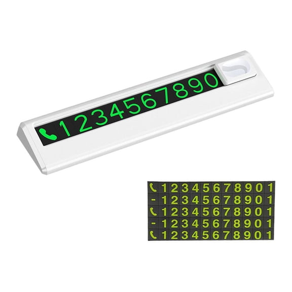 liraijei Temporary Parking Card Stop Sign Telephone Number Plate New Car Accessories O7O6